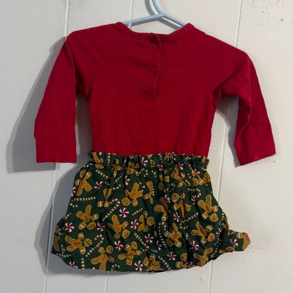 OshKosh‎ B'gosh Red and Green Gingerbread Dress